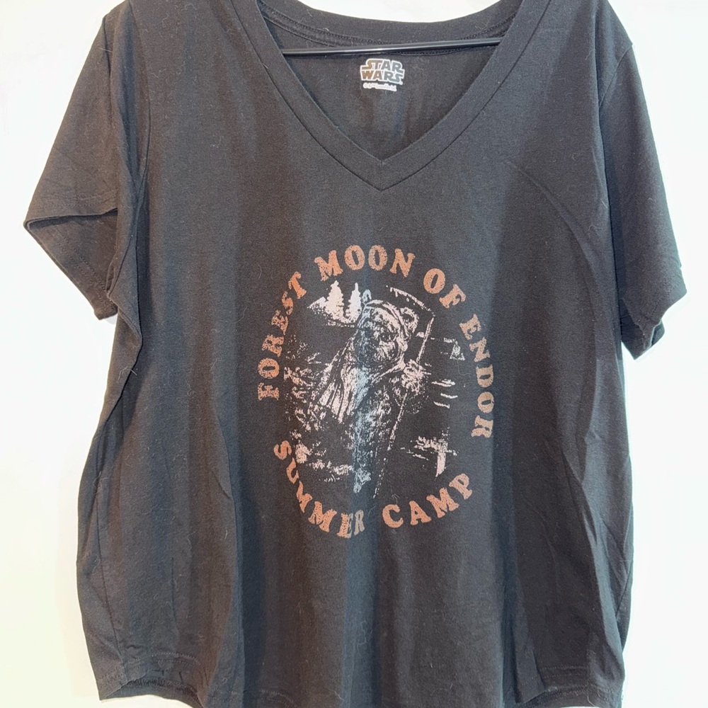 Star Wars Charcoal Gray V-Neck Tee